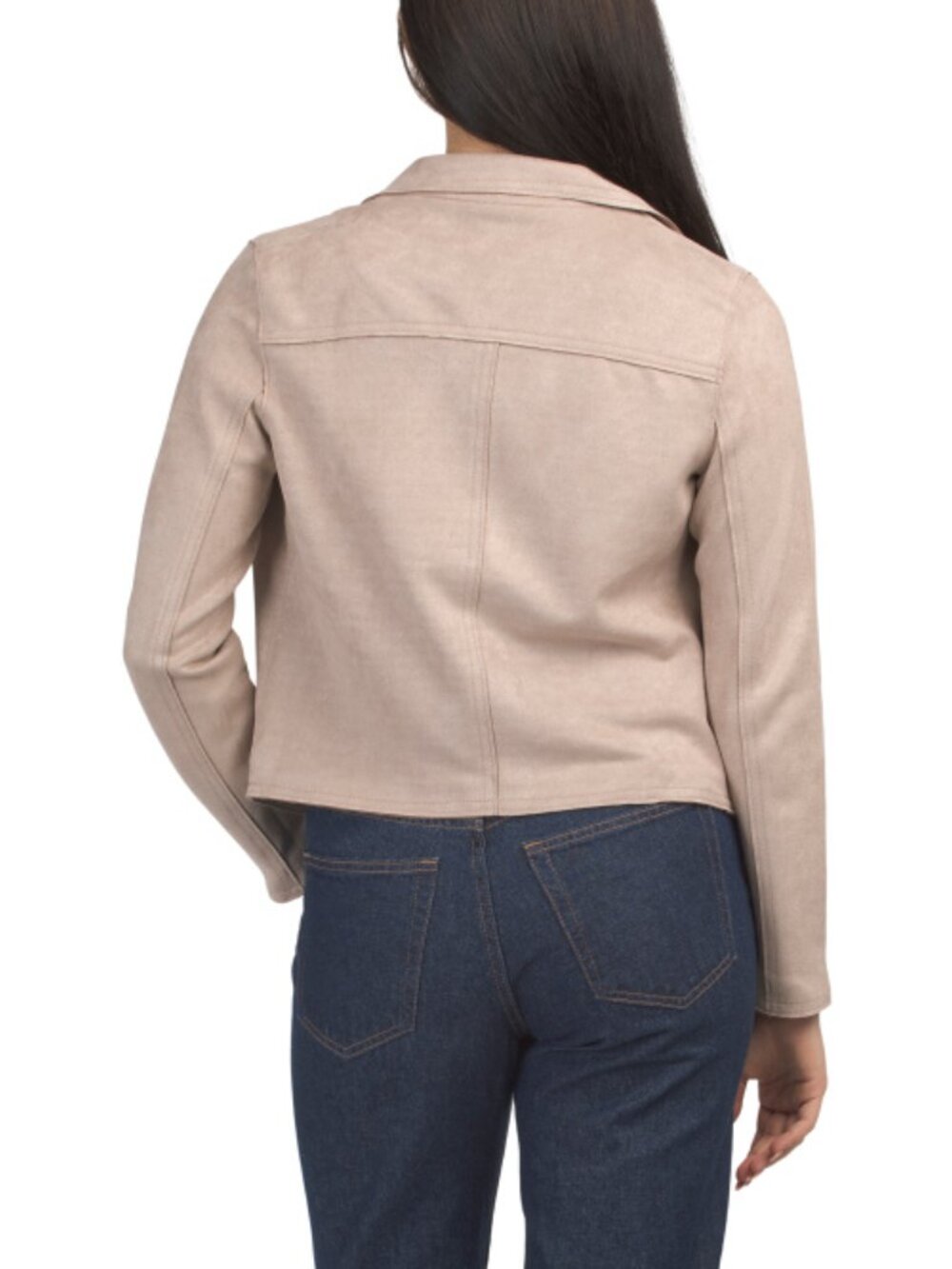 PHILOSOPHY Moto Drape Front Jacket With Zipper Pockets - Picture 2 of 3